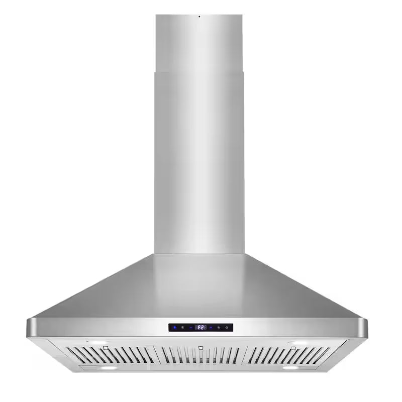 36 in. 380 CFM Ducted Island Range Hood with LED Lighting in Stainless Steel E673