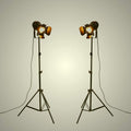 Black Adjustable Tripod Floor Lamp with Foot Switch P976489