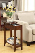 Espresso Finish Flip Top End Table F875147