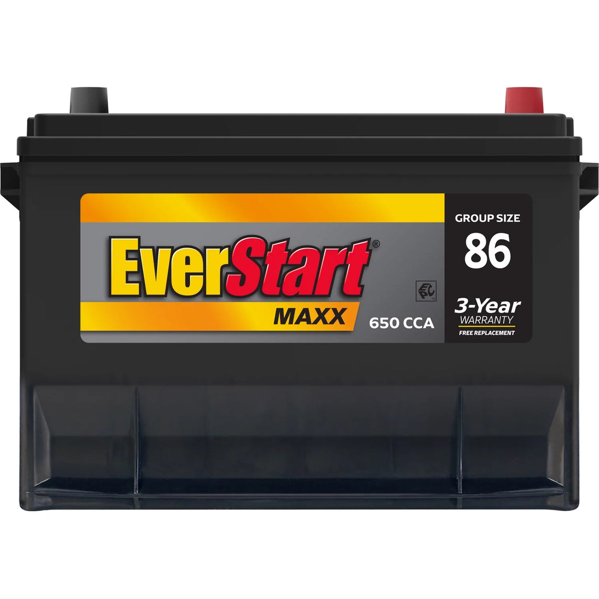 Group Size 86 12 Volt 650 CCA Lead Acid Automotive Battery D806