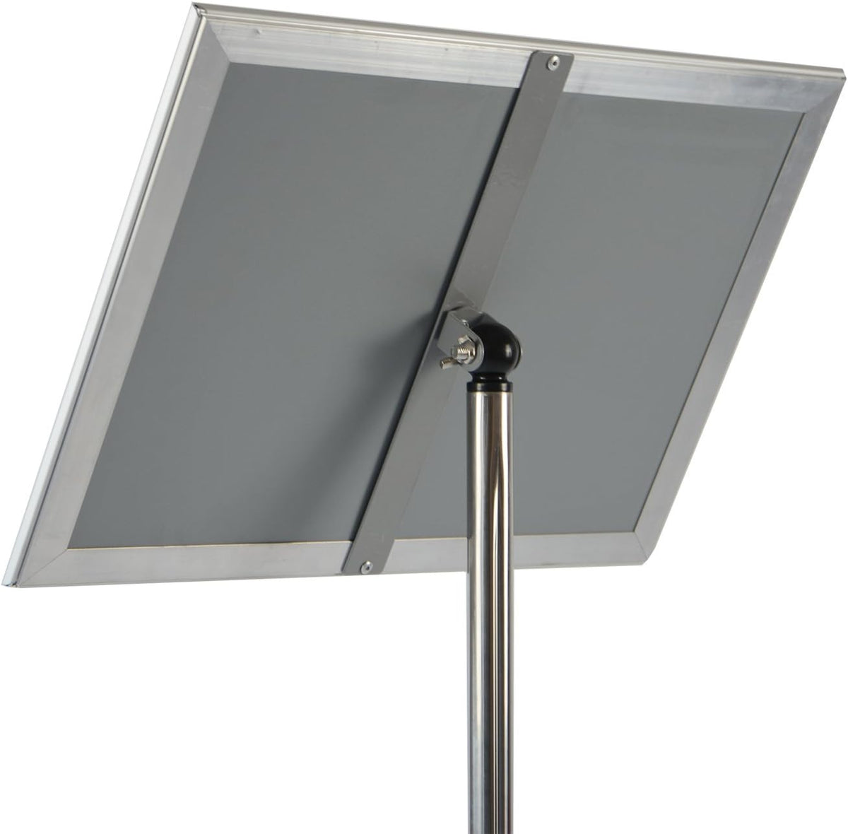 Adjustable Heavy Duty Pedestal Poster Stand with Square Steel Base D4859