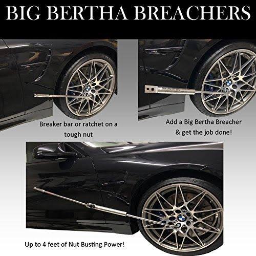 Breachers 1/2x22 I.D. & 1x22 I.D. & Breaker Bar with Ratcheting Adapter (4pc Set) Wrench Extender Y290995