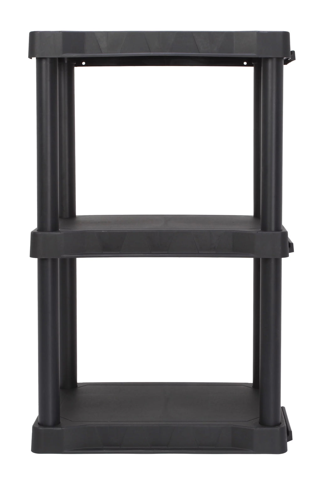 Black Plastic 3-Tier 32 H x 20.07 W x 12 D 150lb Capacity I31898