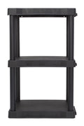 Black Plastic 3-Tier 32 H x 20.07 W x 12 D 150lb Capacity I31898