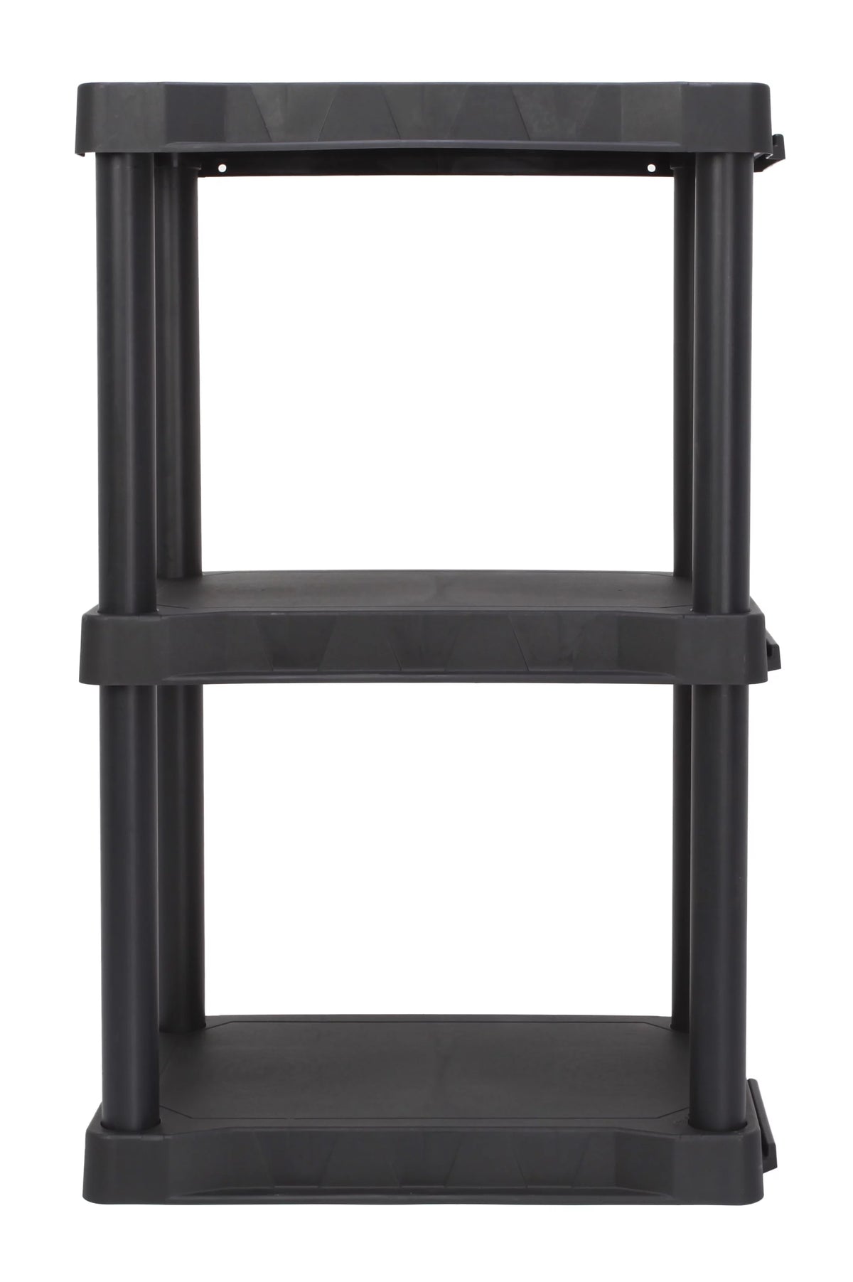 Black Plastic 3-Tier 32 H x 20.07 W x 12 D 150lb Capacity I31898