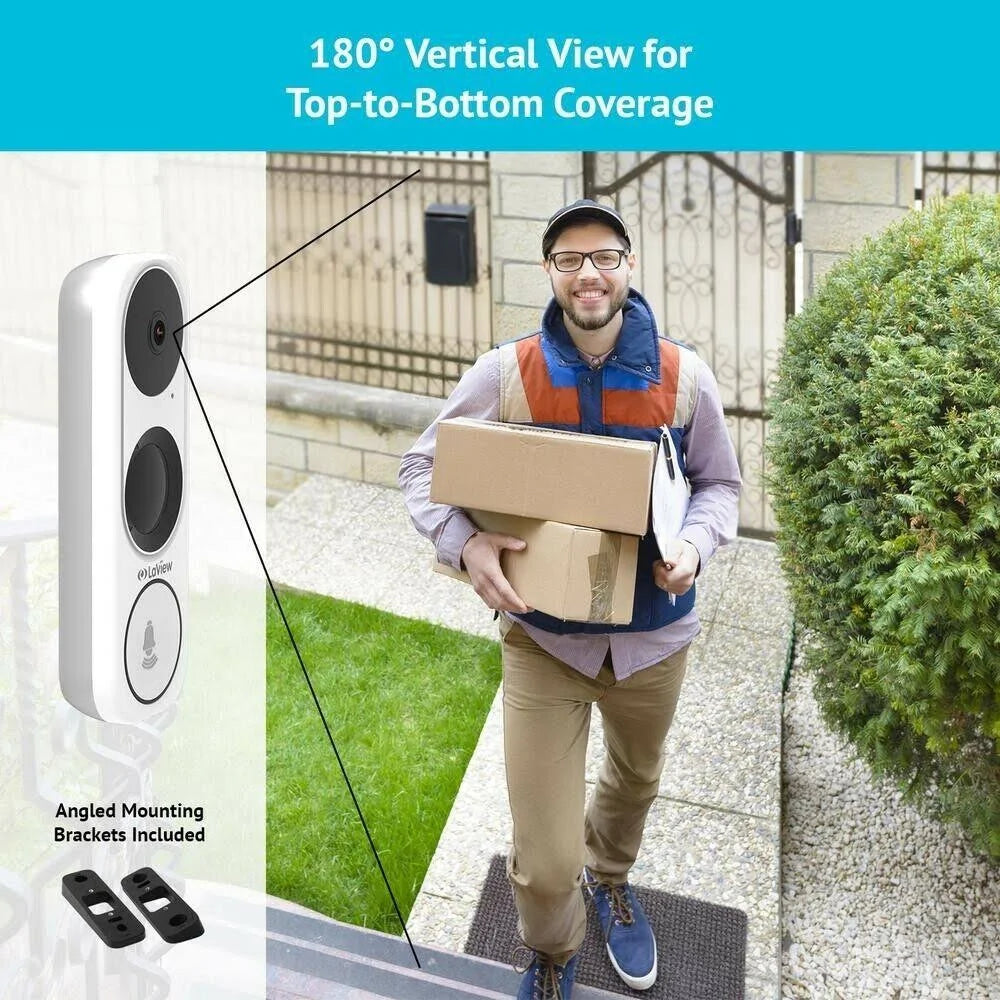 3MP WiFi Video Doorbell Camera with Colored Night Vision Y2768
