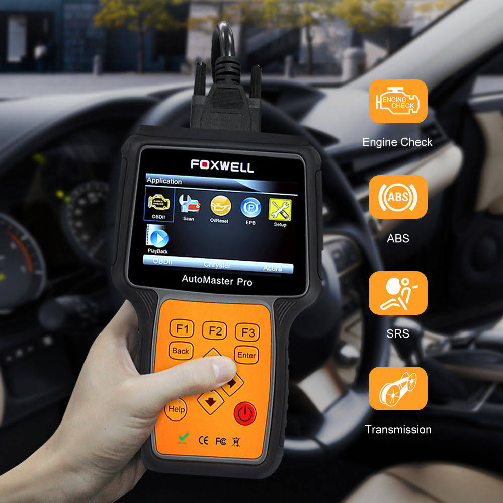 All Systems Scanner ABS SRS Trans Oil EPB Live Data U86512