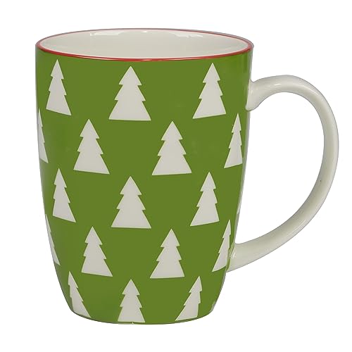 Set of 6 Assorted 14 oz Porcelain Mugs F8056