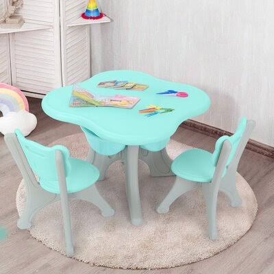 Mint/Gray Kids 3 Play Table and Chair Set I368171