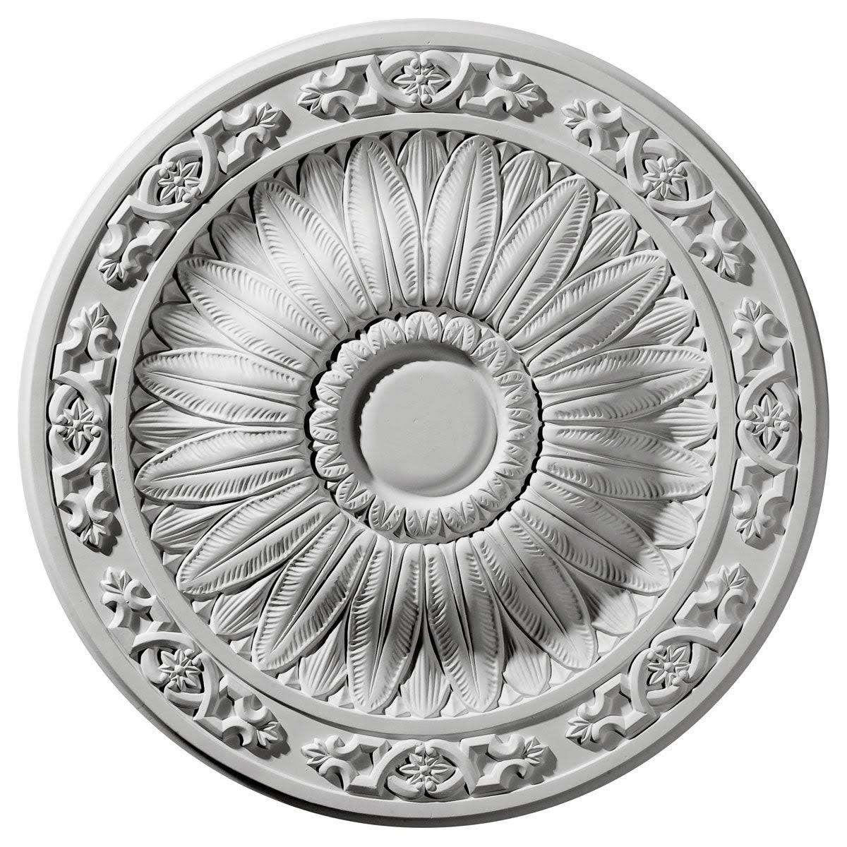 20 1/4 inch x 1 1/2 inch Hand-Painted Ceiling Medallion K588512