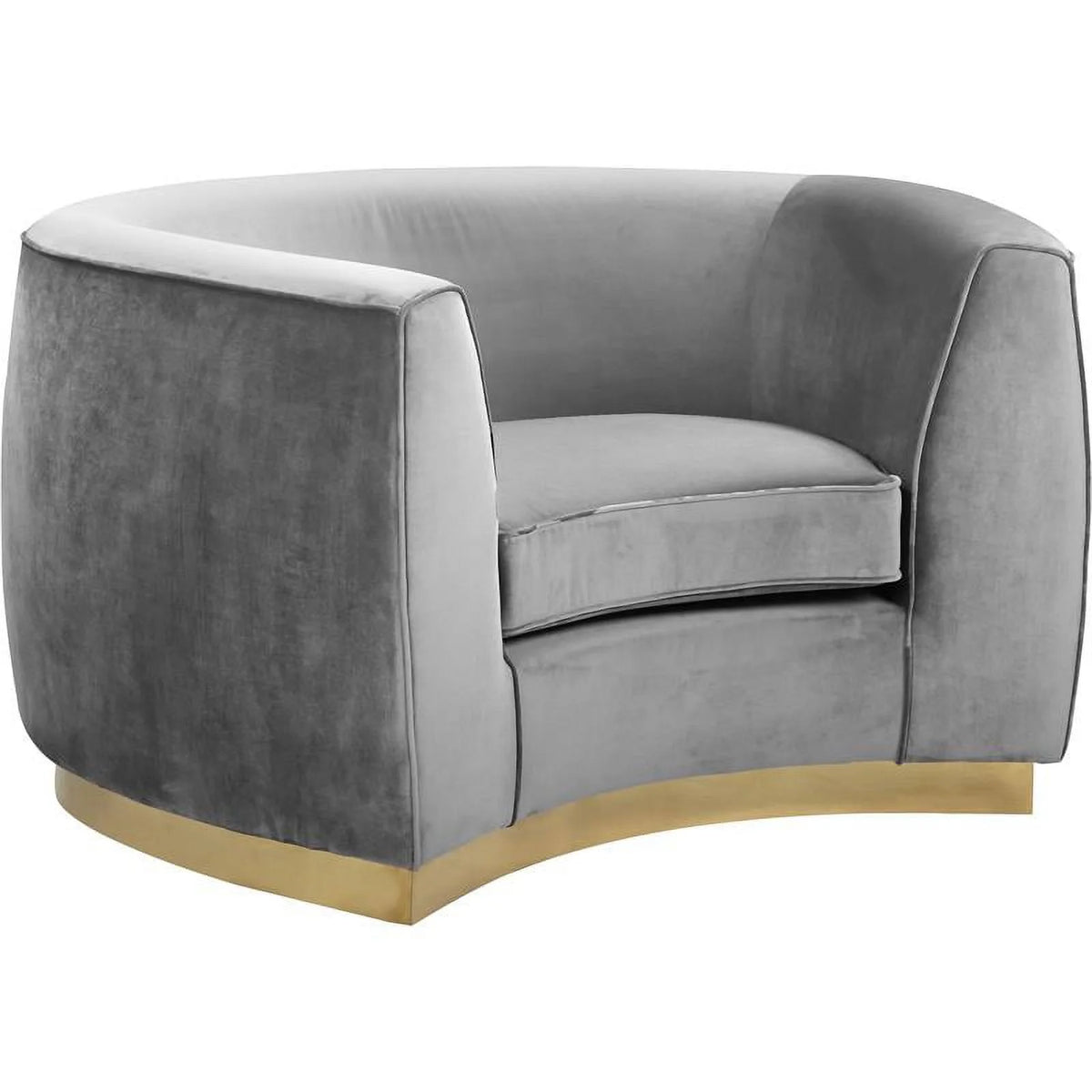 3-Piece Velvet Accent Chair Chaise and Loveseat D949