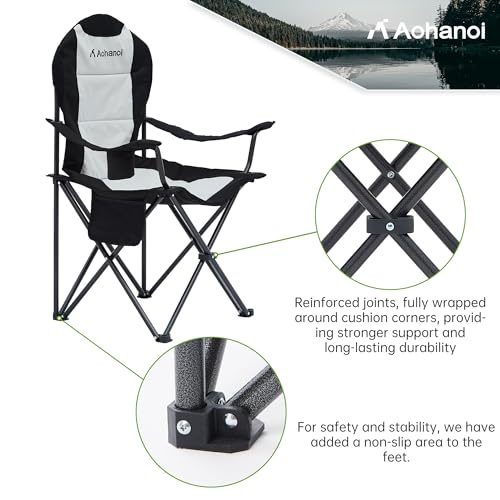 Camping Chairs 2 Pack with Cup Holder & Cooler Bag H28484