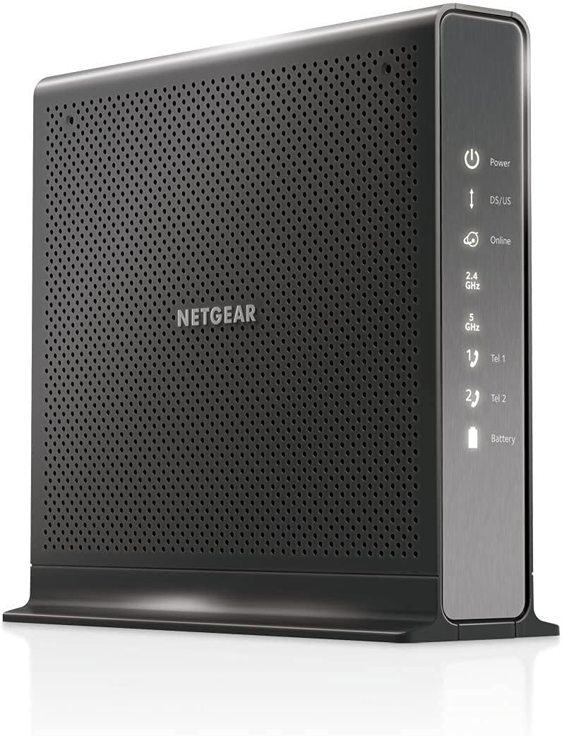 Black Cable Modem WiFi Router Combo X56831