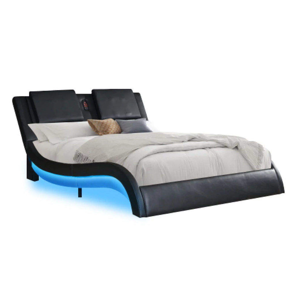 Black LED Platform Bed B734367