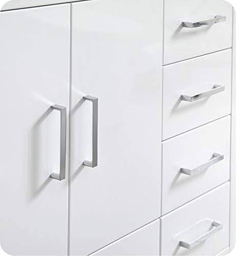 36x22 Glossy White Free Standing Bathroom Cabinet K5357