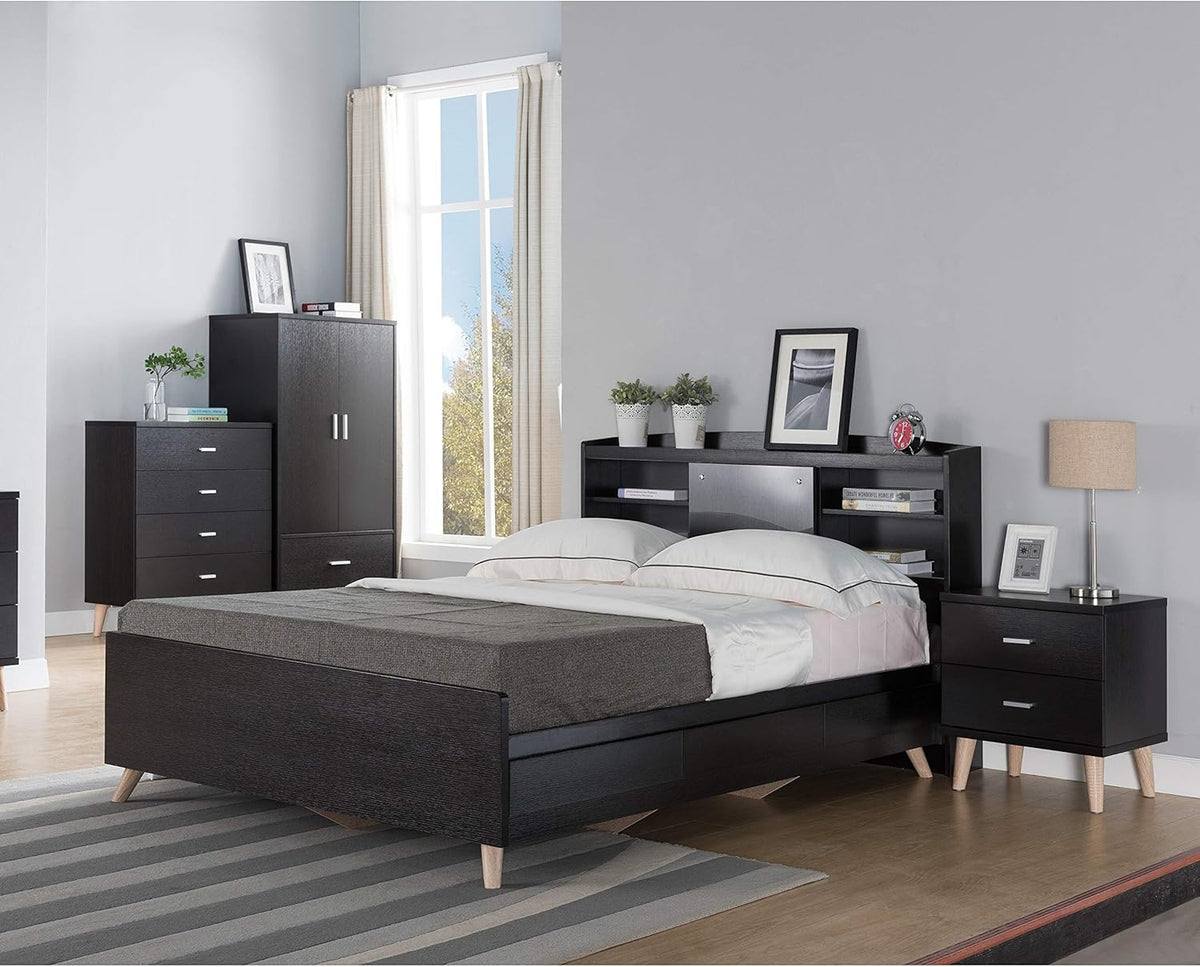 Queen-Size Bookcase Headboard O86942