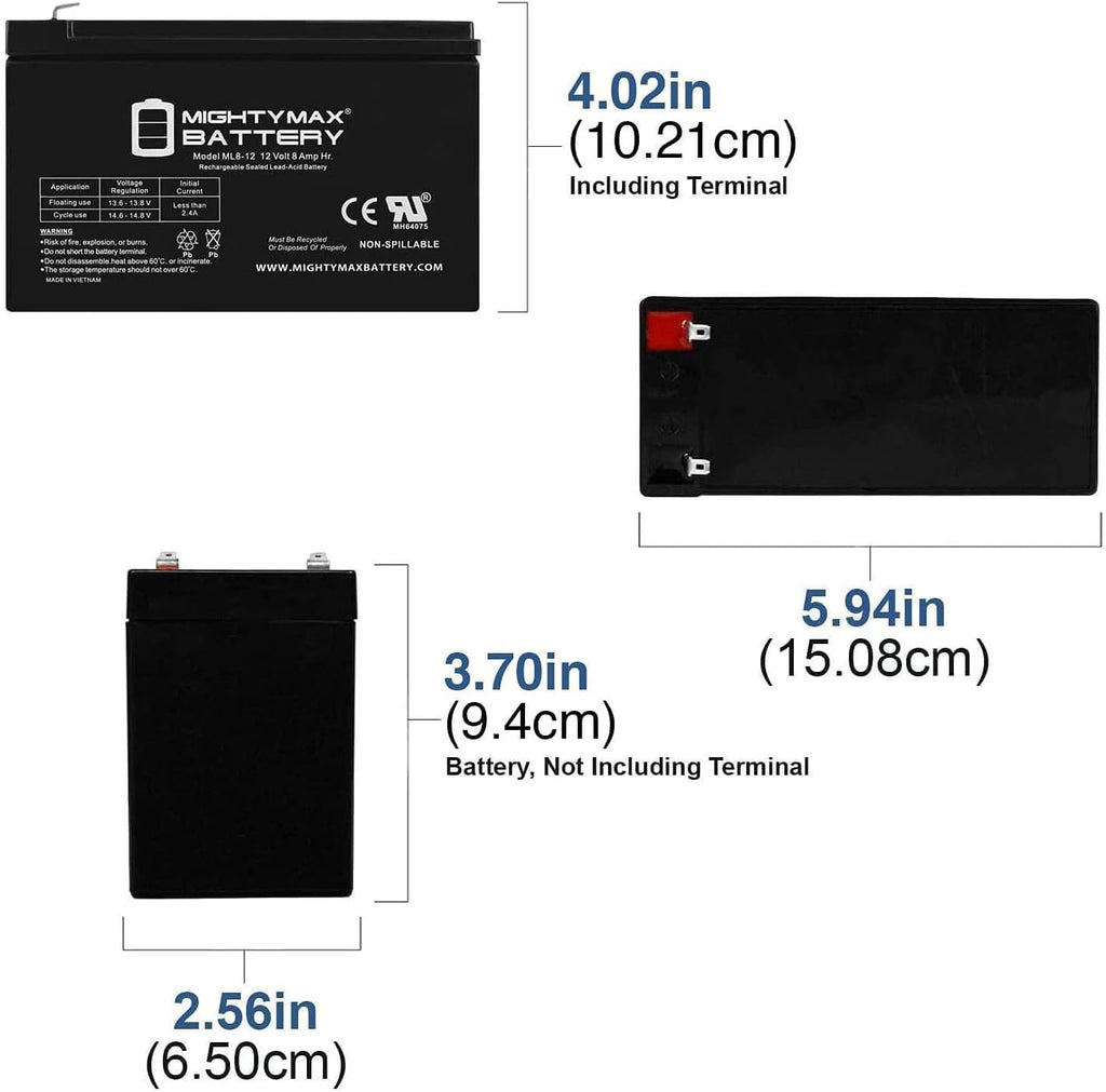 12V 8Ah Battery 8 Pack C949485