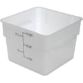 White 12 qt. Square Food Storage Container N776