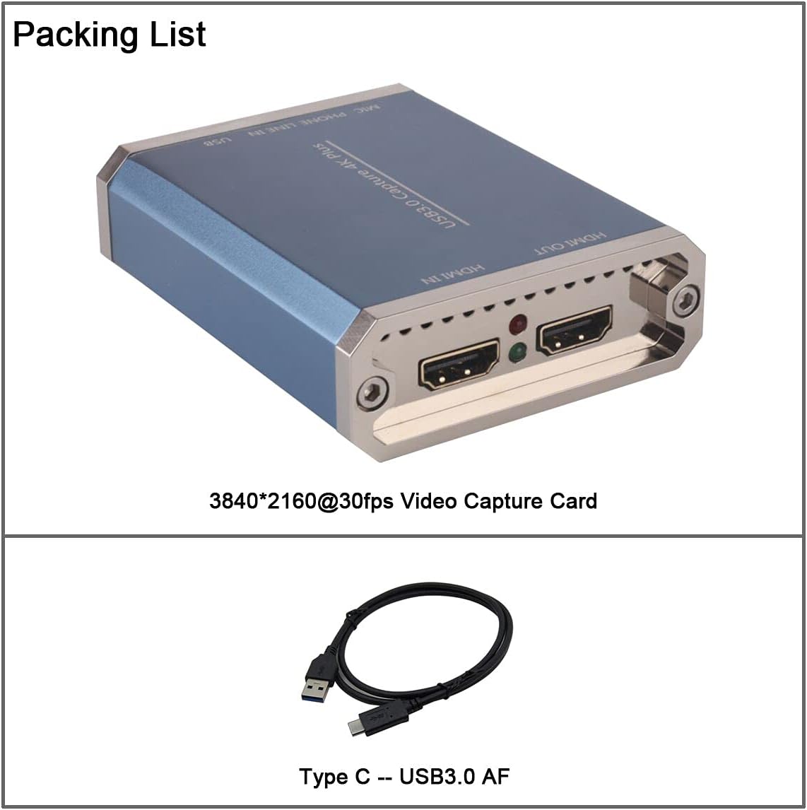 SDI to USB3.0 Video Capture 1080P 60fps Z2602