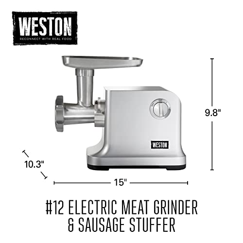 Electric Meat Grinder & Sausage Stuffer, 750 Watt, Stainless Steel Grinding Plates, Die-Cast Aluminum J82387