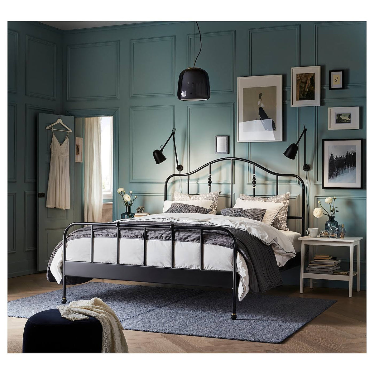 Black King Bed Frame Q7492