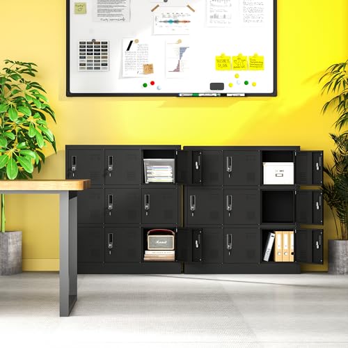 Black Steel Storage Locker with Lock and Card Slot P788