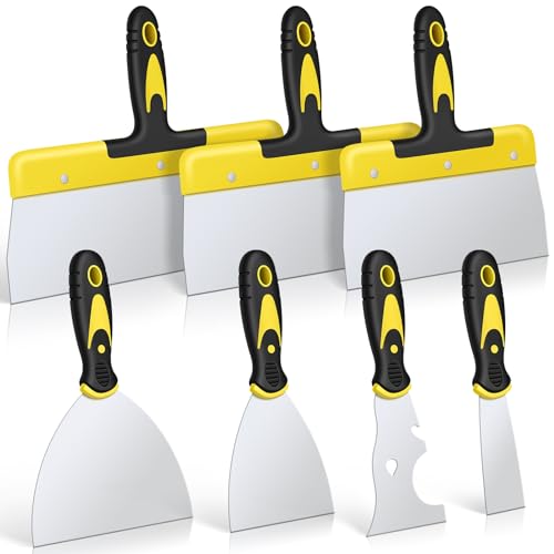 7-Piece Stainless Steel Putty Knife Tool Set E6605
