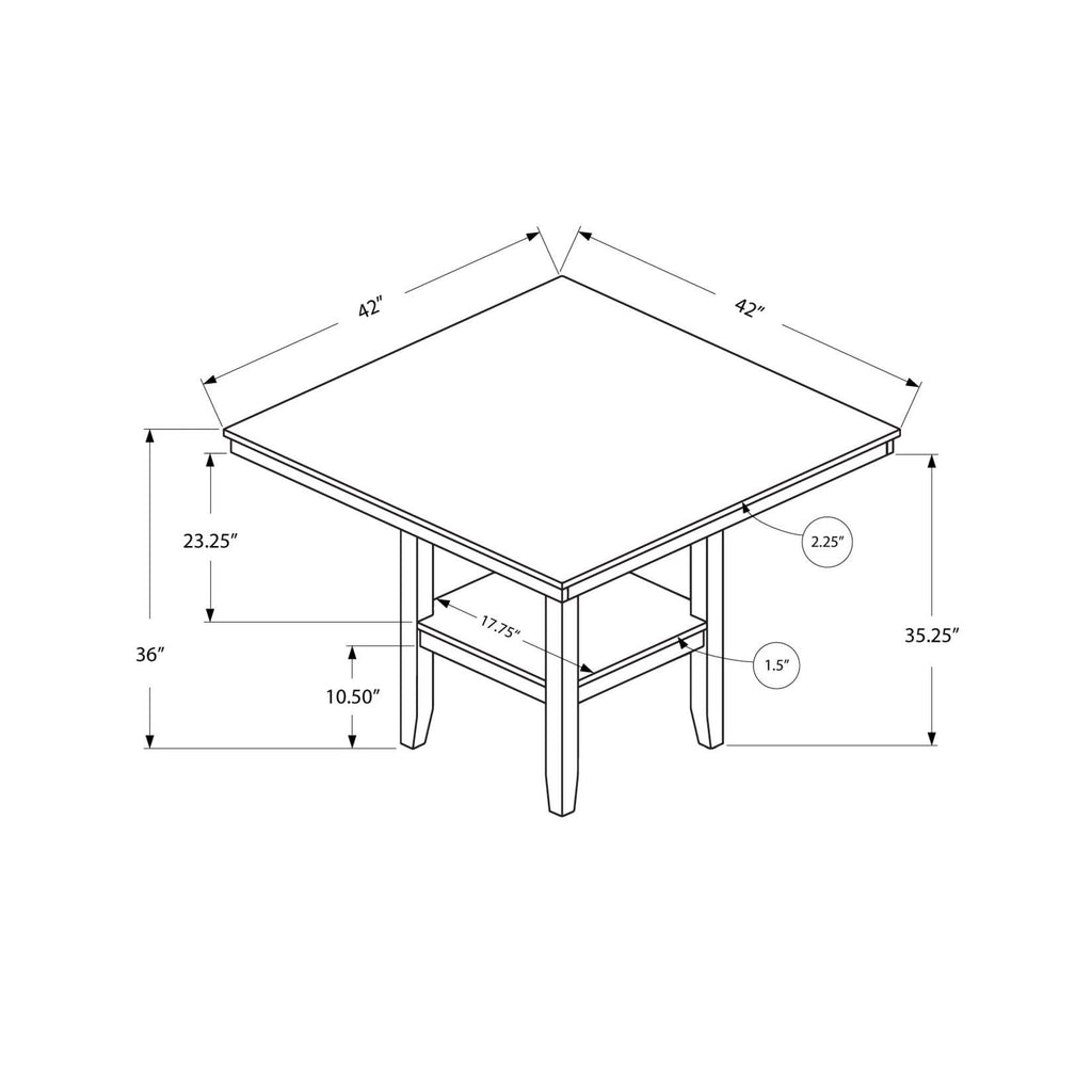 Brown Wood Dining Table D703