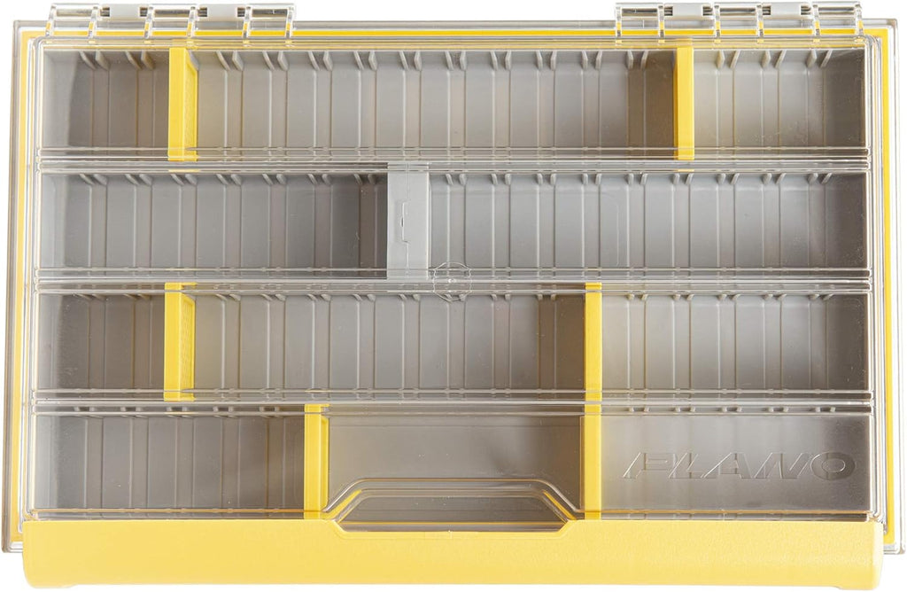 Gray and Yellow Clear Lid Tackle Utility Box C189