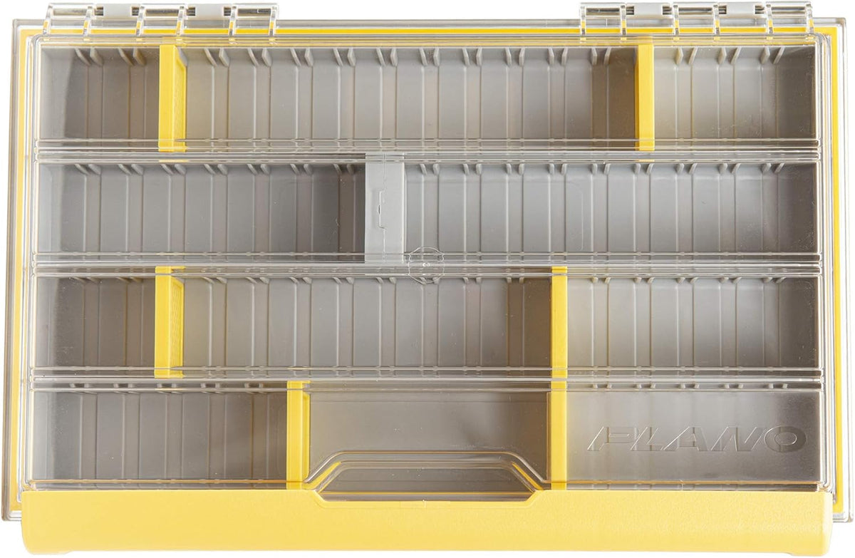 Gray and Yellow Clear Lid Tackle Utility Box C189