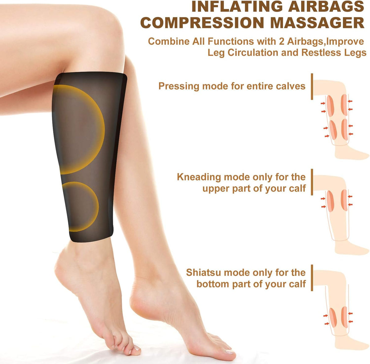 Air Compression Leg Massager with Heat J566