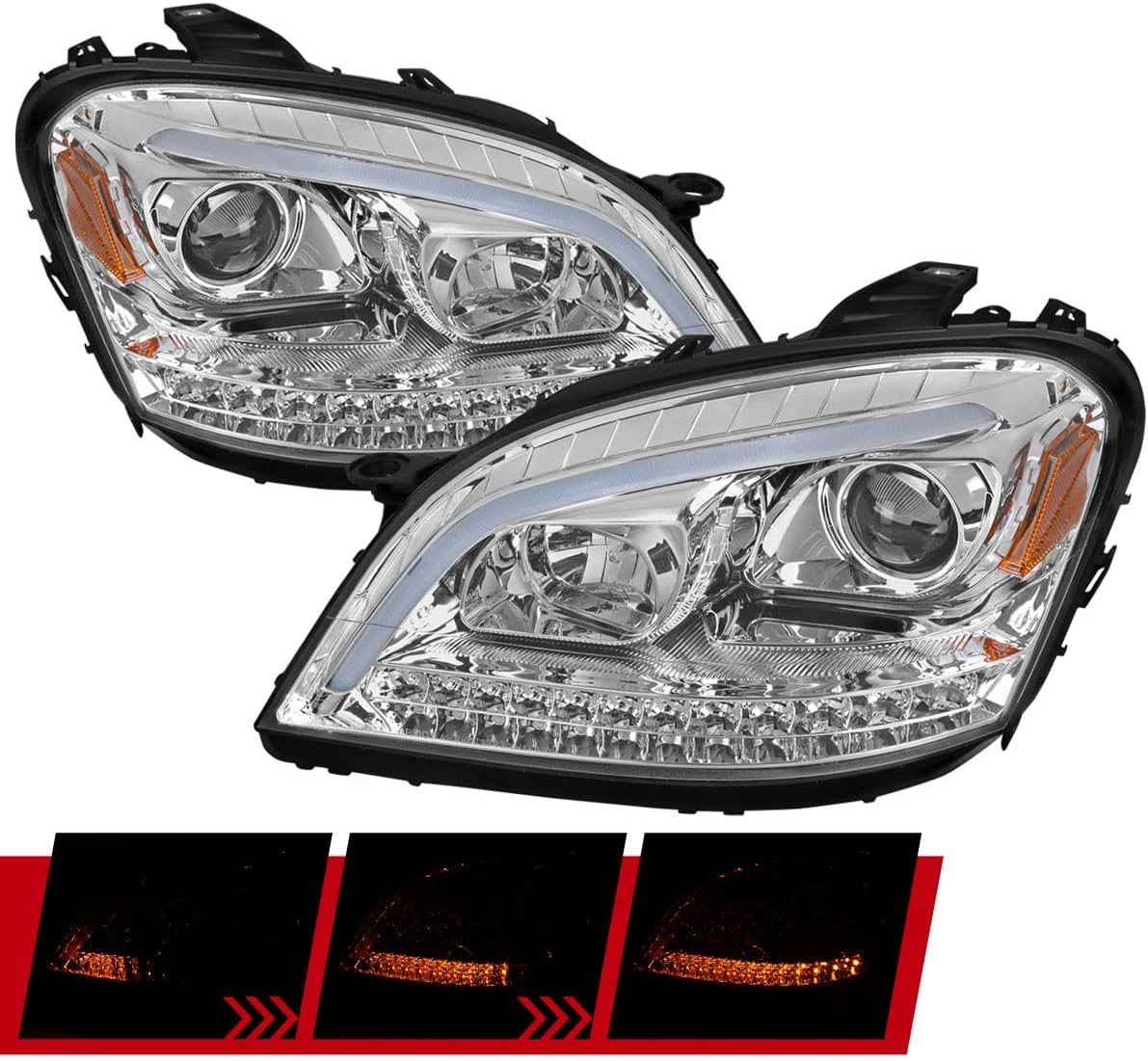 LED Sequential Projector Headlights Turn Signal U1132