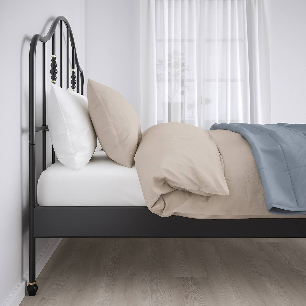 Black King Bed Frame Q7492