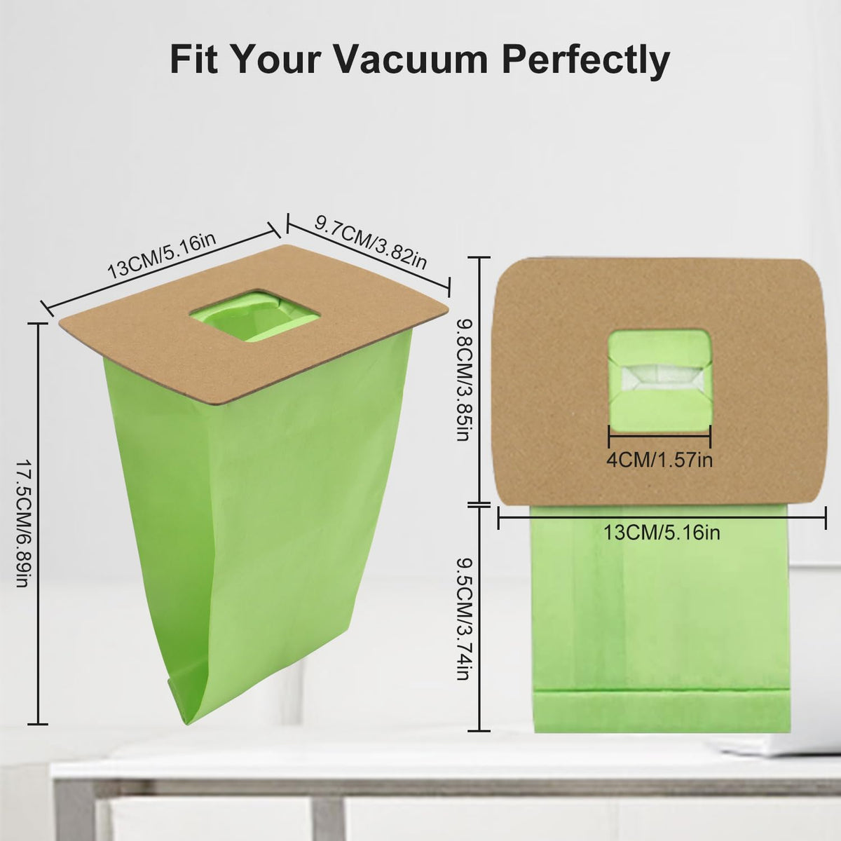 26 Pack Type BB Compact Canister Vacuum Bags with 4 Motor Filter X403448