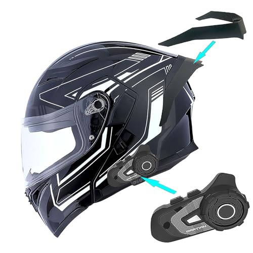 Modular Full Face Helmet Flip up Dual Visor Q432124