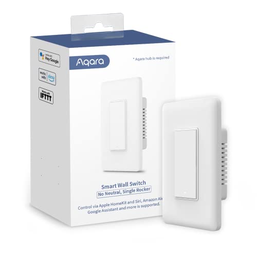 Smart Light Switch, No Neutral, Single Rocker, Zigbee L834