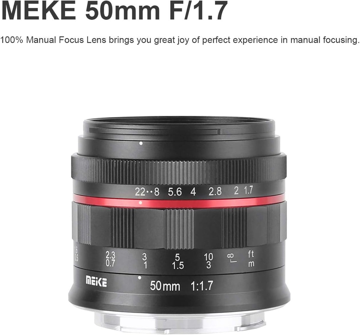50mm F1.7 Full Frame Manual Focus Lens C476