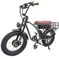 Dual Motor 2000W Electric Bike, Full Suspension, 18AH Removable Battery, Fat Tire Bicycle with Long Seat & Basket T1357