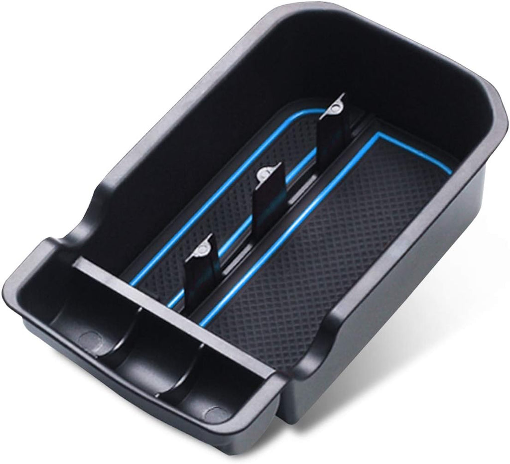 Car Center Console Organizer Armrest Box Storage Tray Red Pack of 2 P144591