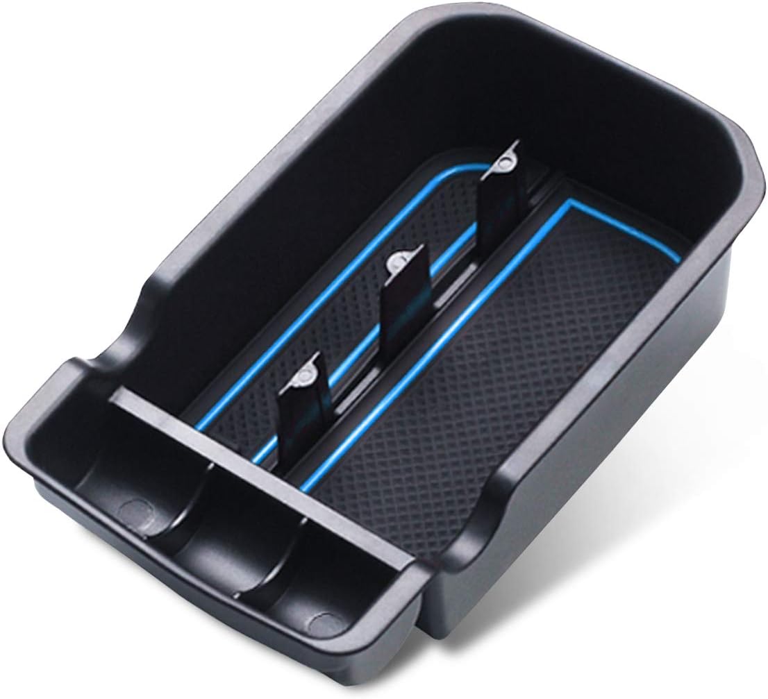 Car Center Console Organizer Armrest Box Storage Tray Red Pack of 2 P144591
