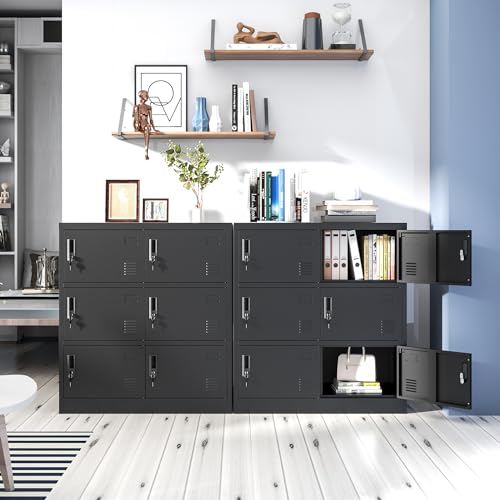 Black Steel Storage Locker with Lock and Card Slot P788