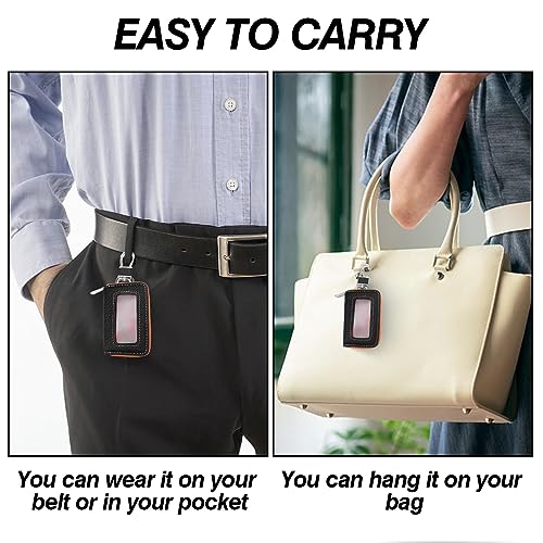 Leather Car Key Fob Cover Case Q8708