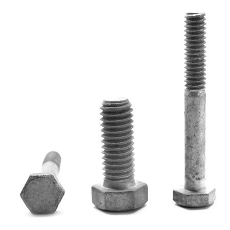 3/8 inch-16 x 7 inch Coarse Thread A307 Grade A Hex Bolt Low Carbon Steel Hot Dip Galvanized F810