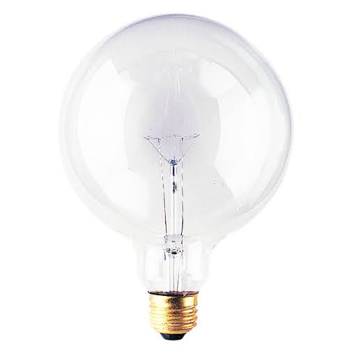 100 Watt Incandescent G40 Globe Clear 6 Packs C4949