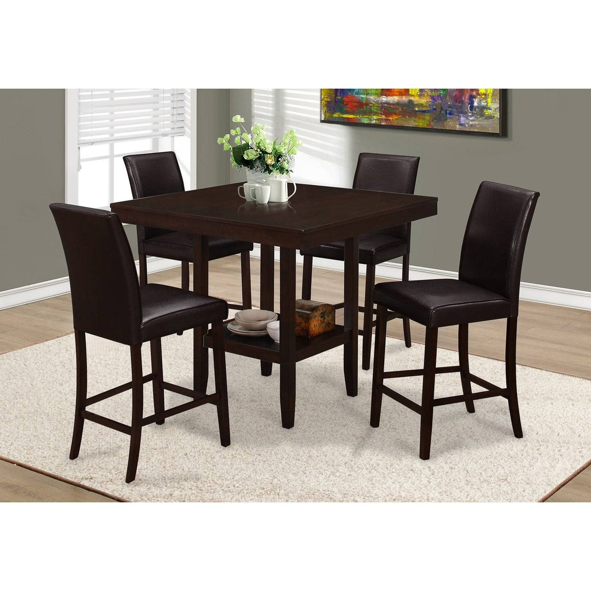 Brown Wood Dining Table D703