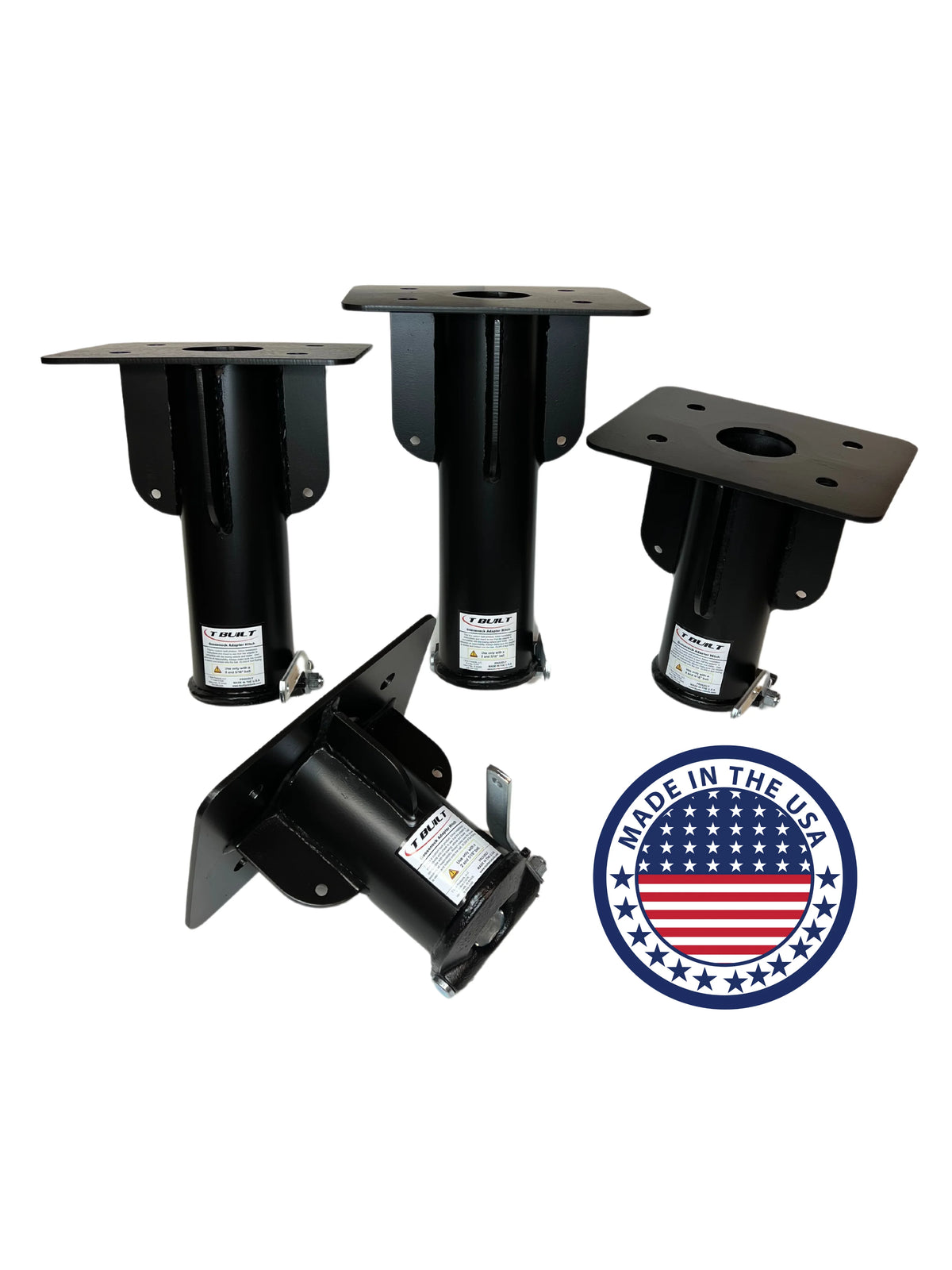 15" Fifth Wheel to Gooseneck Adapter with Self-Latching Coupler W376