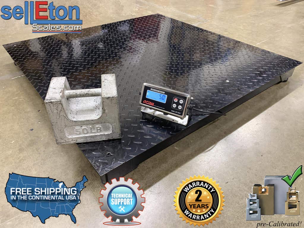 48 x 48 Floor Scale 5,000 lb B75039