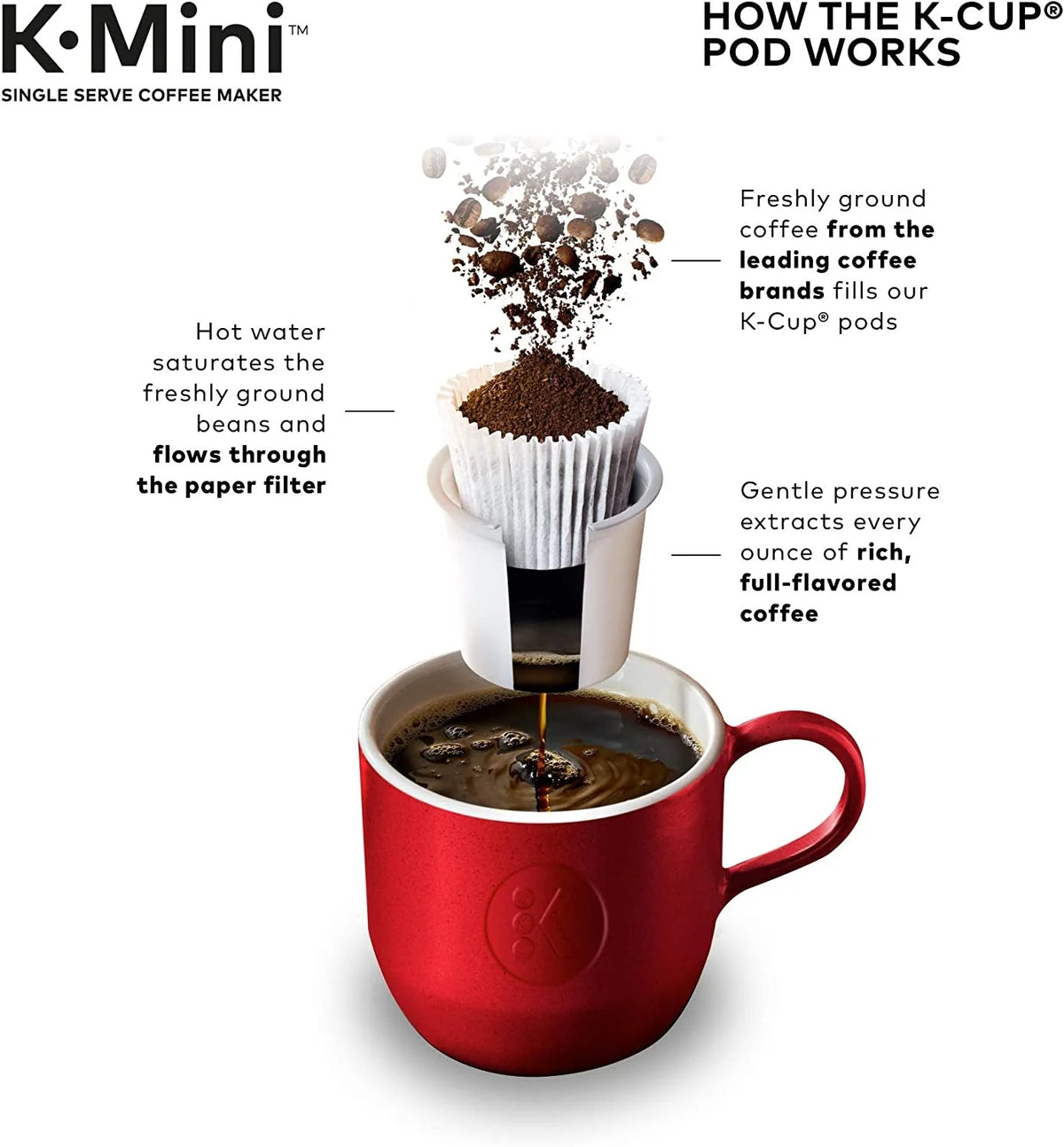 Single Serve K-Cup Pod Coffee Brewer, 6 to 12 oz. Brew Sizes K5897