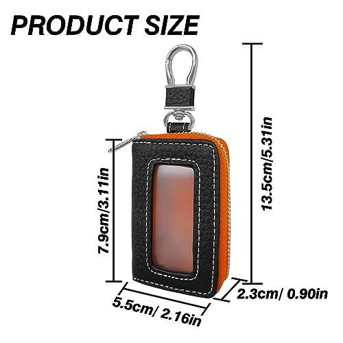 Leather Car Key Fob Cover Case Q8708