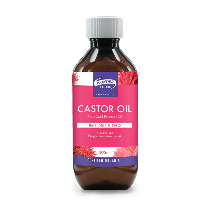 Organic Cold Pressed Castor Oil 200ml B655